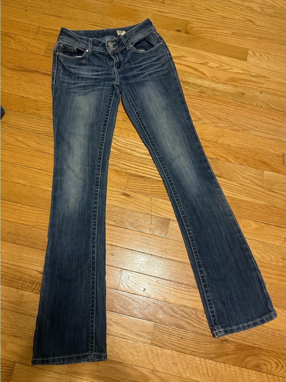 Vintage Almost Famous Dark Blue Flare Jeans